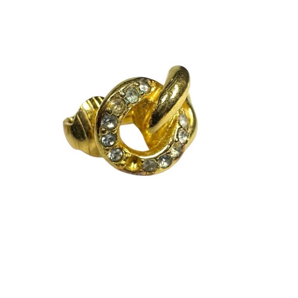Dior Vintage Clip On Earrings ( missing one stone ) - Picture 3 of 5